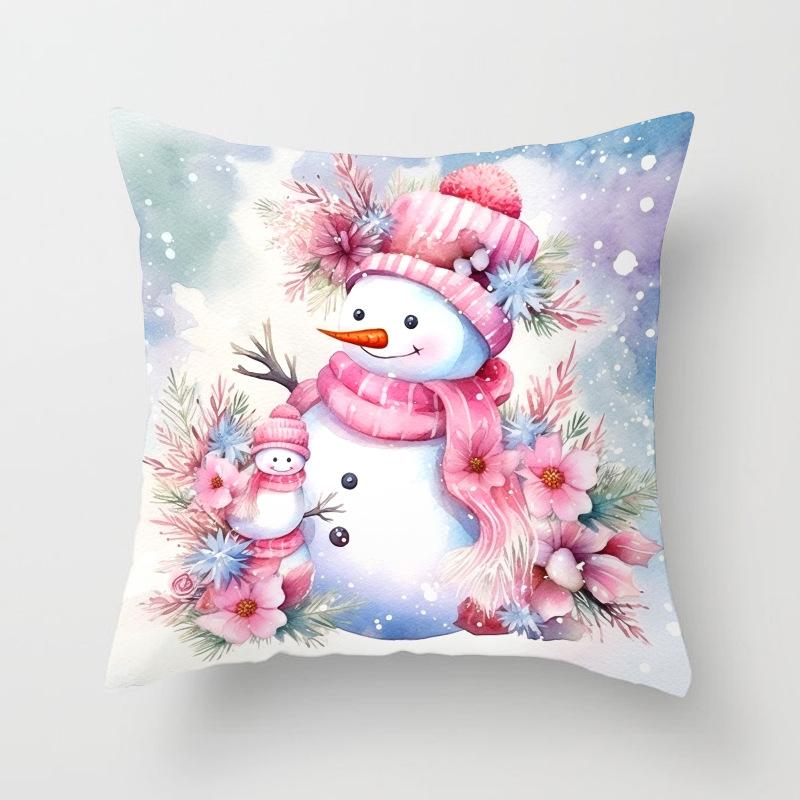 New Christmas Snowman Series Pillow Case Home Living Room Sofa Bedroom Cushion Pillow Case