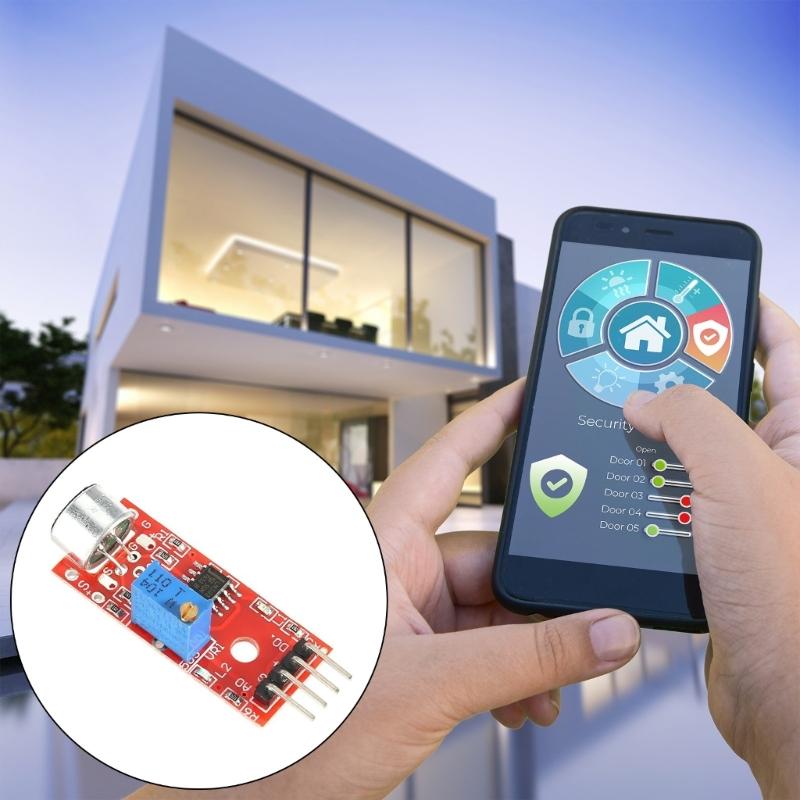 Compactly Sound Sensors Module DC4-6V Sound Detection Module with Analog and Digital Outputs for Easy Integration