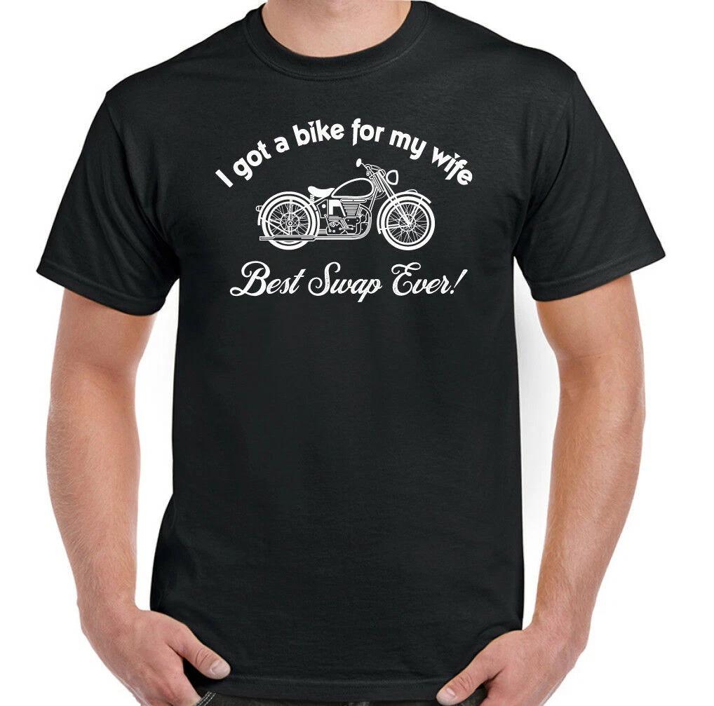 Motorbike T-Shirt Motorcycle For My Wife Mens Funny Biker Custom Chopper L