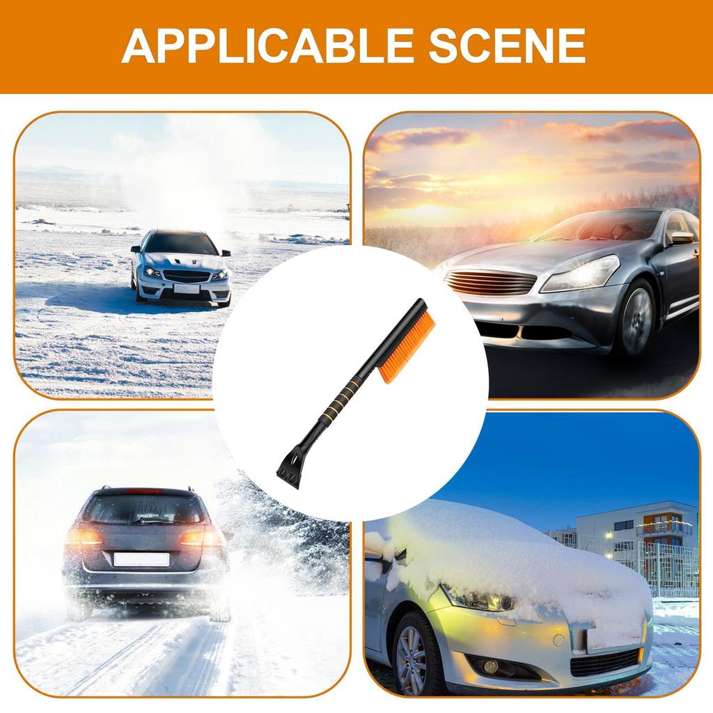 Snow Brush For Car Cleaning Scraper Trucks Snow Brush Squeegee For Winter Snow Ice Frost Truck SUV Window Vehicle Windshield