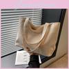 Sac à main tendance en toile rayée Noir Kaki Blanc et Rose Idéal pour les étudiants
