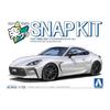 Aoshima Bunka Kyozaisha 1/32 Raku Plastic Snap Kit No.10-CW Toyota GR86 2021 Crystal White Pearl Color-coded Plastic Model (Car)