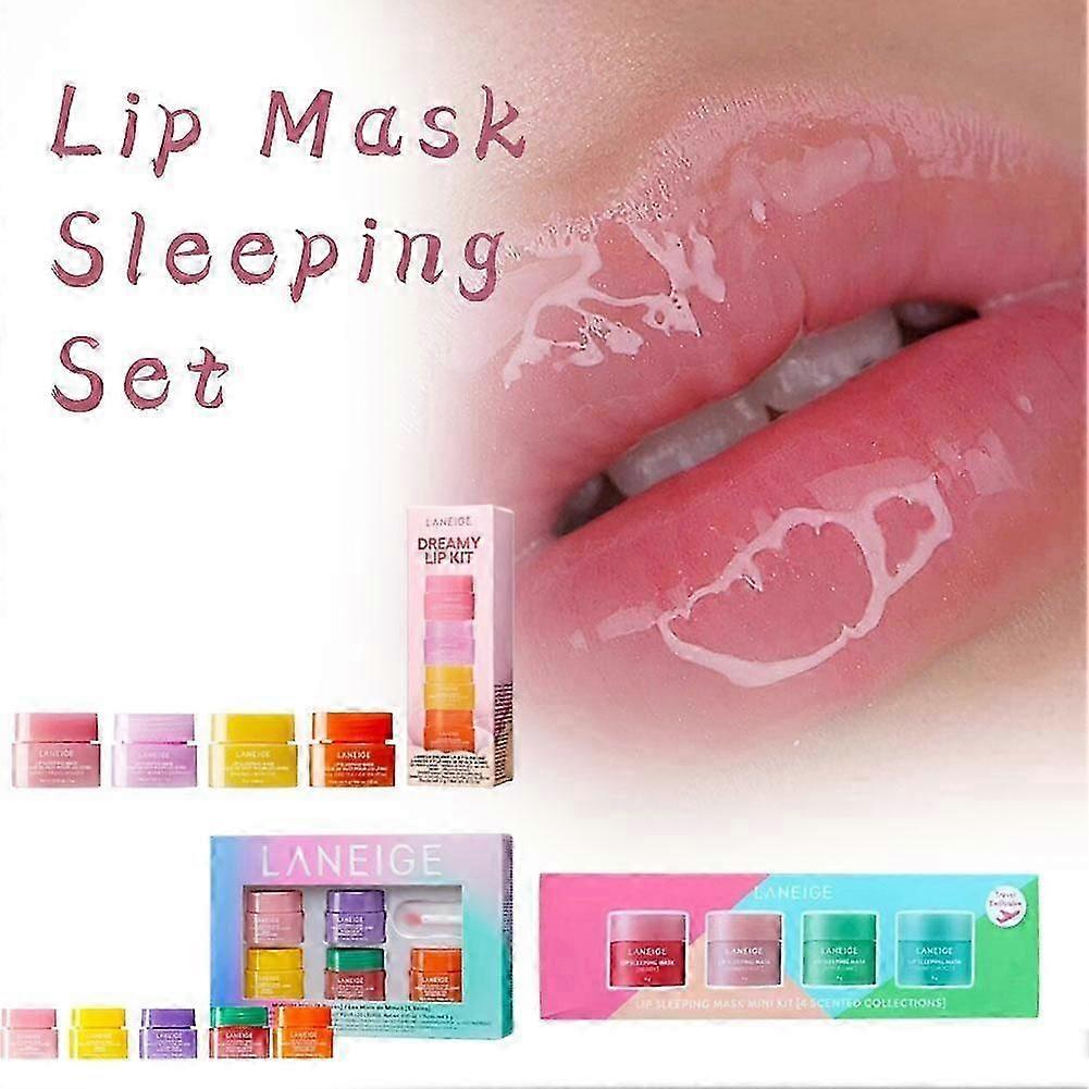 5-piece Moisturizing Lip Balm Set, Suitable for Dry and Sensitive Lips, with a Lightweight, Non-sticky Formula.