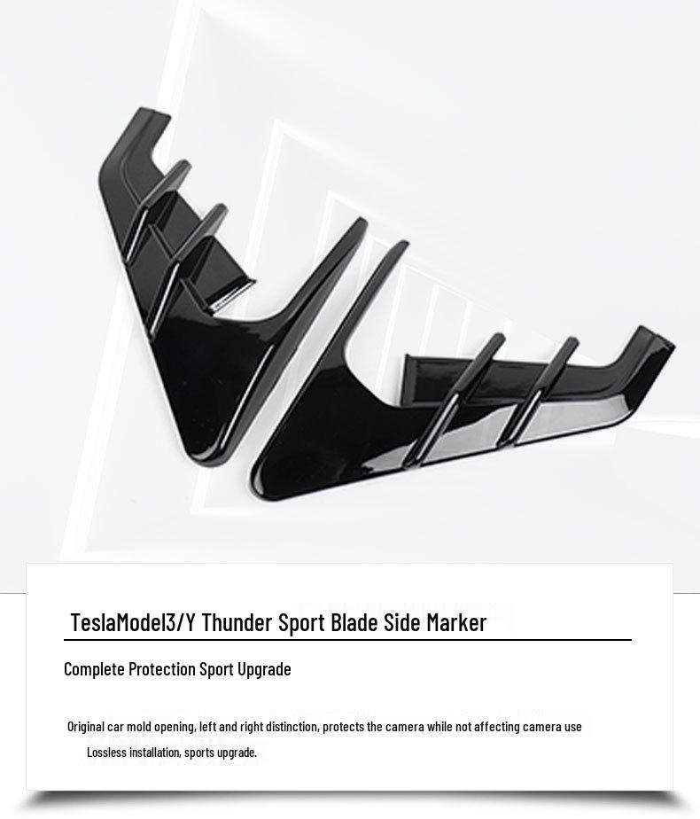 Tesla Model 3/Y Fender Camera Carbon Fiber Side Cover Sticker