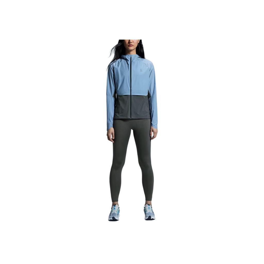 On Core Jacket Comfortable Lightweight Soft Fitted Hooded Jacket Women Jackets Light-Gray Blue 1WE10412987