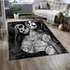 Gothic Female Skull Horror Dead Girl Floor Mat 3D