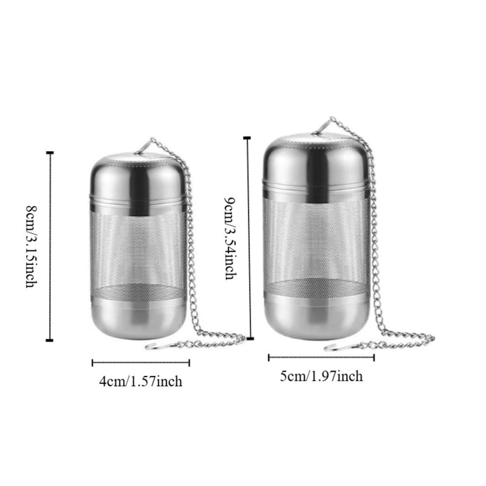 2Pcs Stainless Steel Tea Ball Infuser Loose-leaf Stew Seasoning Strainer Tea Strainers  Office