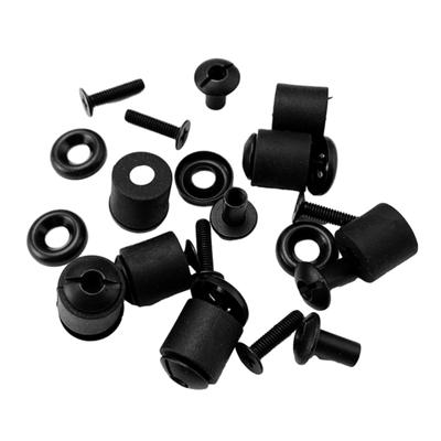 4er-Set Schwarze Taktikschrauben DIY Schlitzpfosten Kreuzschlitzschrauben Set DIY Kydex Lederholster Scheide Schrauben Set