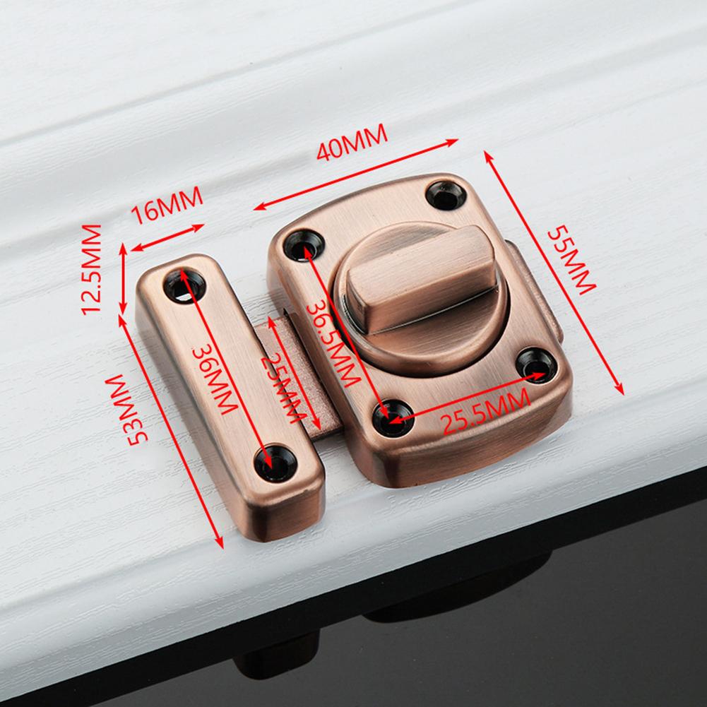 Keyless Aluminium Alloy Door Latch for For Cabinets Sheds Caravans and Garages Tamper Resistant Screws for Secure Installation