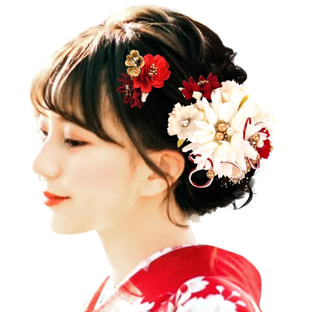 Hair Ornament for Hair Hair Mizuhiki Artificial Hair 2 Colors x [OTAKUMARKET] Coming-of-Age Ceremonies, Yukata, Hakama, Graduations, Shichi-Go-San,