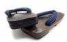 Kimono Paulownia Geta Navy Blue Striped Thong Free Size Yukata Zori Sandals Gentleman [Asakusa City] Men's (Yukata Men's)