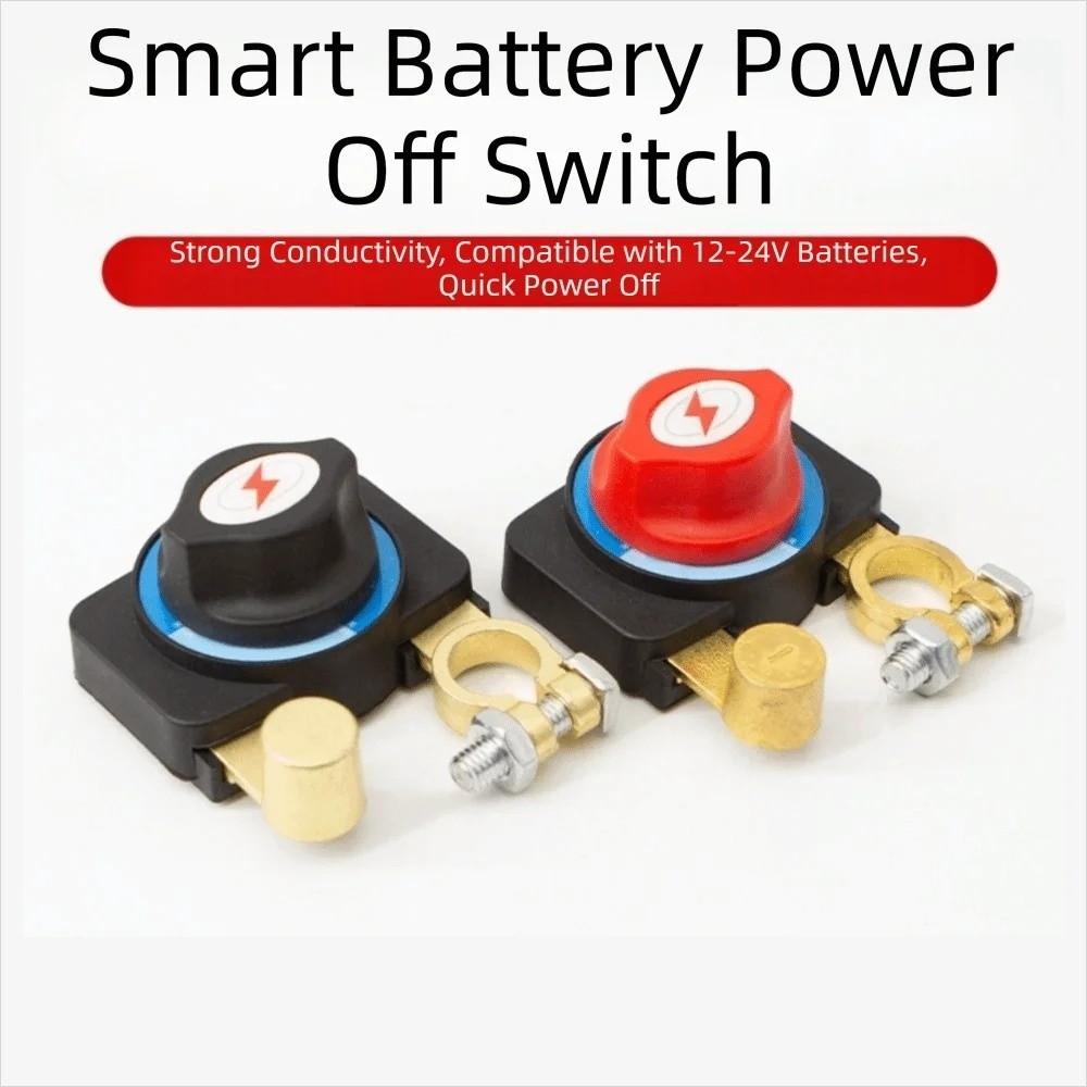 Waterproof Battery Disconnect Switch Manual Operation 12v-24v Power-Off Switch Negative Switch Copper