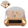 Solar Powered LED Electric Rotating Turntable Display Stand for Jewelry Phone