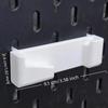 1Pcs Wall Mount Vernier Caliper Holder Caddy Tape Measure No Assembly Pegborad Hook Plastic Tool Organizer Rack Garage Workshop