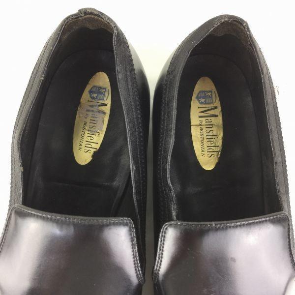 80er-90er Vintage Mansfields Slipper Vamp Business Schuhe Schwarz Größe 10.5D/B 28.0 Herren(GEBRAUCHT)
