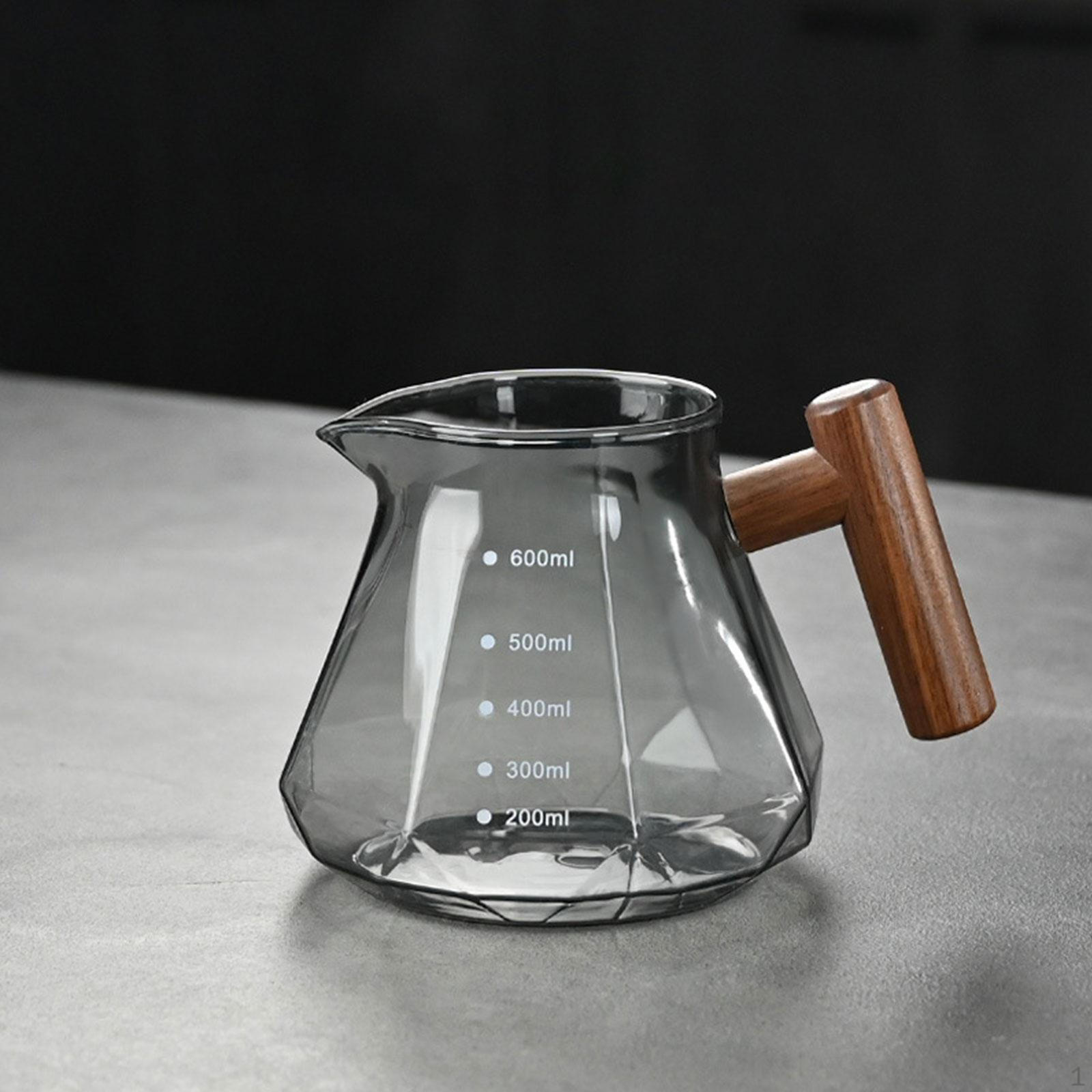 

Пуровер Кофеварка Кофейный Дриппер 20 унций /600 мл с Ручкой Жаростойкий Дрип-пот Стекло