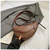 Small Bag Women's New Fashion Versatile Messenger Bag High-end Saddle Bag Dumpling Bag