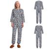 Women Special Needs Adaptive Romper Back and Leg Zipper Long Sleeve Long Pants Anti-strip Jumpsuit for Elderly Alzheimer Patient