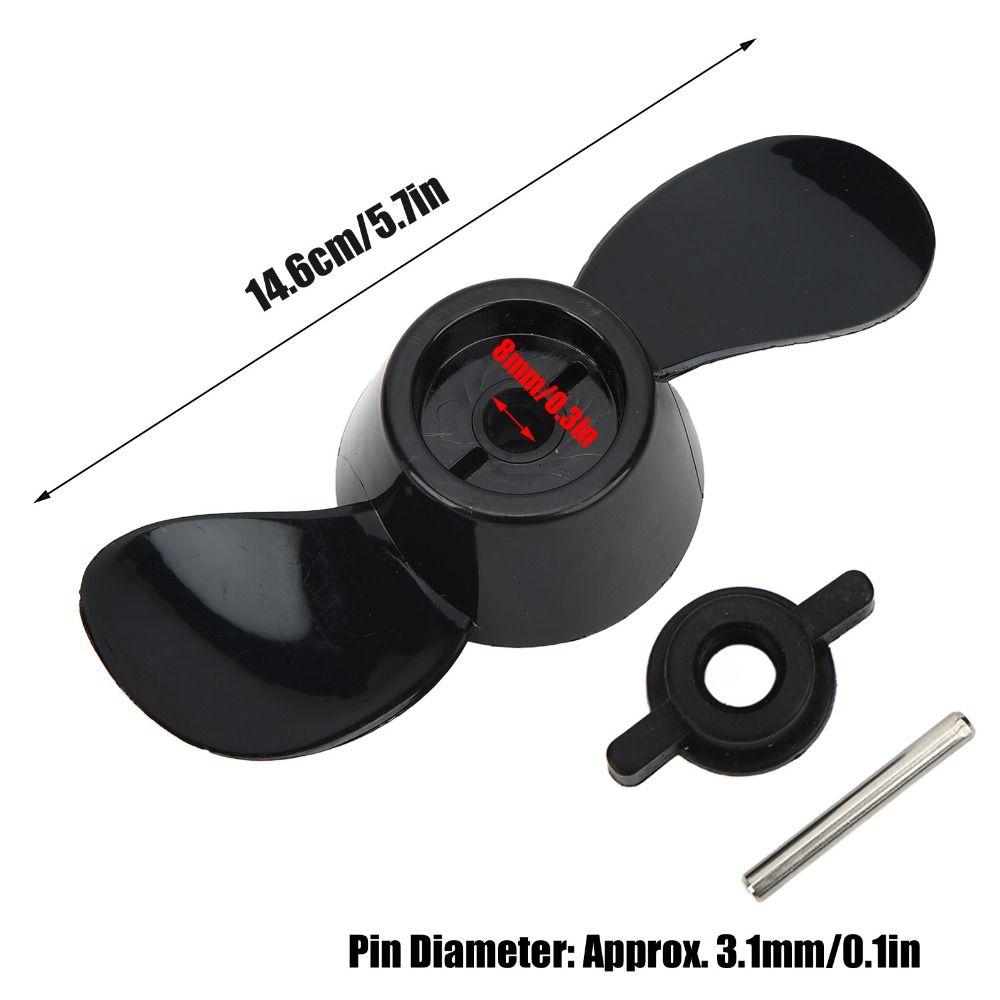Langlebiger 2-Blatt Außenborder-Propeller Marine Elektrischer Trolling-Motor Propeller 24V Motoren