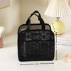1 3Pcs Makeup Bag Mesh Handbag Portable Cosmetic Organizer Zipper Storage Pouch for Travel Purse and Lipstick