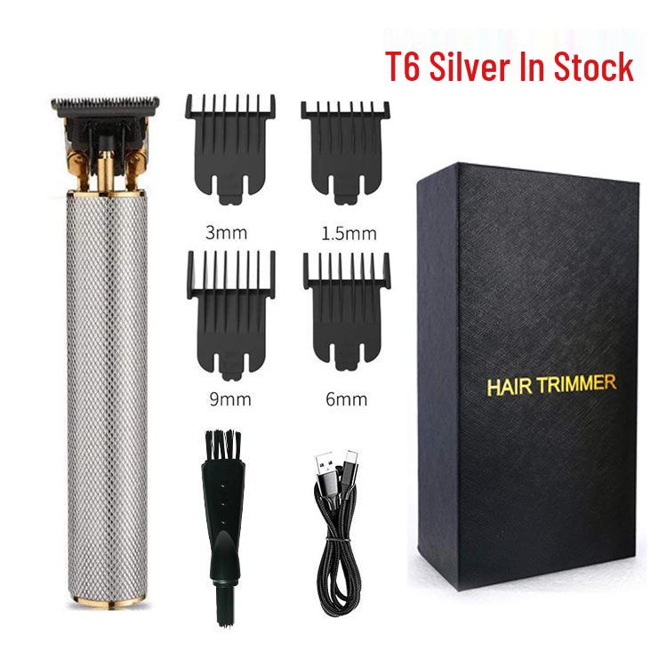 T-Blade Electric Hair Clipper & Trimmer: Metal Engraving, USB Rechargeable, Bald Head & Hair Cutting Scissors