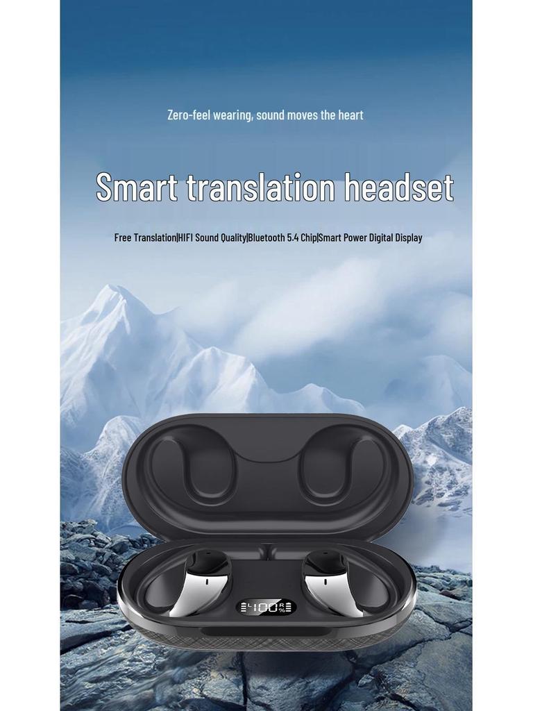 2025 Hanging Ear E11S Smart AI TWS Non-in-ear Real-time Translation Wireless Bluetooth Earbuds