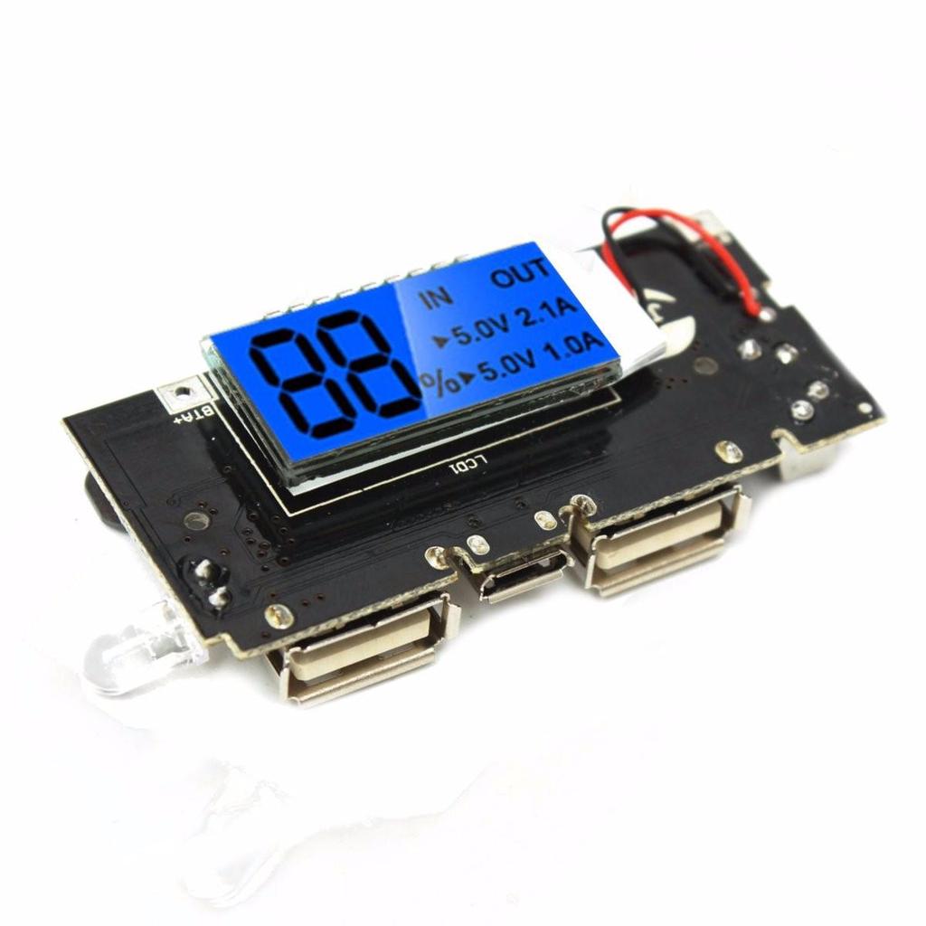 QC5V 2.1A/1A Dual USB Mobile Power Bank 18650 Battery Charger Module Boost Board QC5V 2.1A/1A Dual USB Mobile Power Bank 18650 Battery Charger Module Boost Board