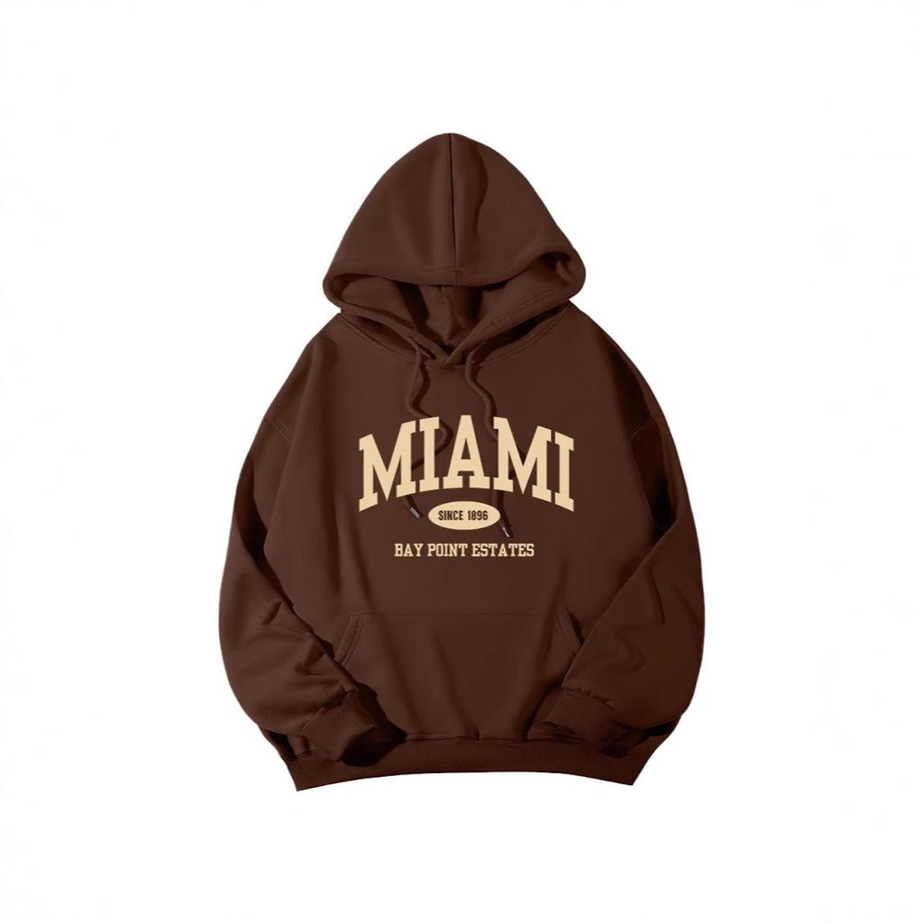 New casual sports sweater fleece hooded sports sweater men's and women's autumn and winter sports fashion