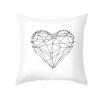 Luxury Home Decor Pillow Cover Car Living Room Sofa Cushion Cover Heart Shape Star Pattern Cushion Cover