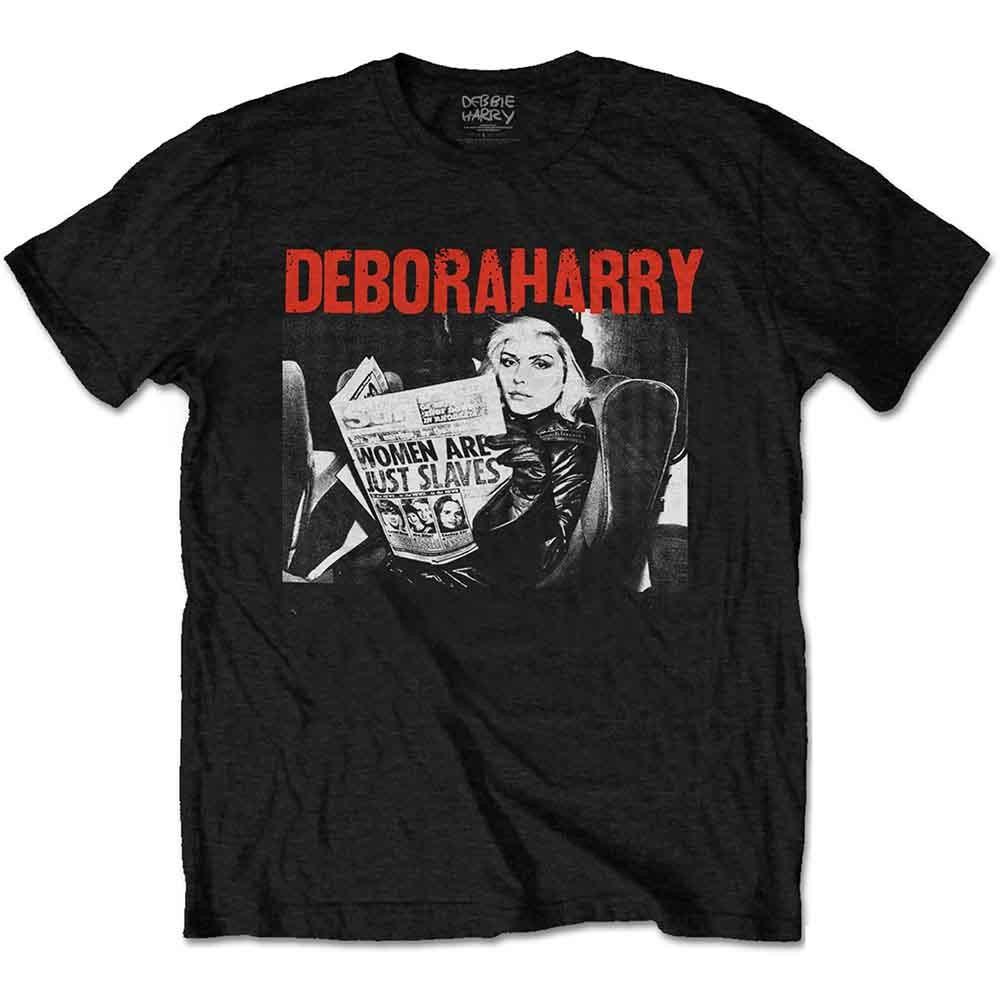 Debbie Harry T-Shirt Damen Sind Nur Sklaven Blondie Band Logo Offiziell Herren Schwarz