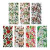 Flowers Window Privacy Film Removable Static Cling Stickers Floral Stained Glass Decals Decorative Window Decals for Home