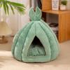 Closed Cat Nest Winter Warm Pet Bed Cactus Ball Shape Pet Bed with Detachable Inner Mat for Small Dogs Kittens Puppies