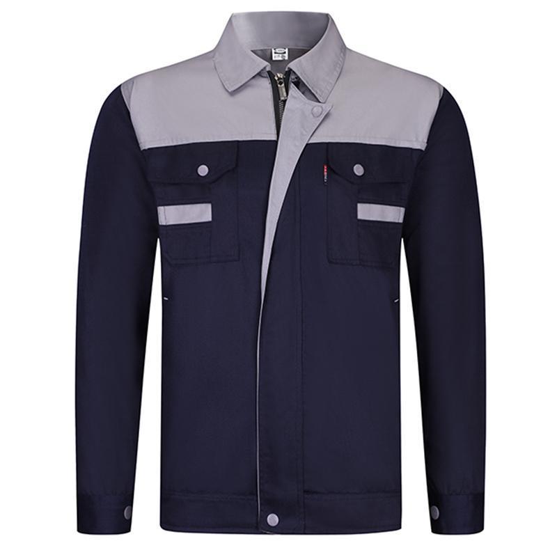 Men's Workwear Set: Wear-Resistant, Long Sleeve, Custom Logo & Embroidery for Auto Repair