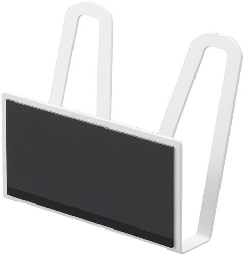 Yamazaki Jitsugyo Magnetic Pot Lid Holder White Approx. W13.5 X D6.5 X H14cm Plate Pot Lid Stand Pot Lid Storage Floating Storage 3524