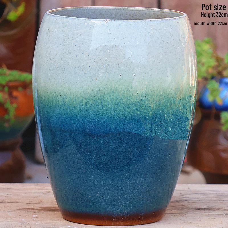 Extra Large Breathable Ceramic Pot for Bougainvillea, Roses, Chlorophytum, and Succulents
