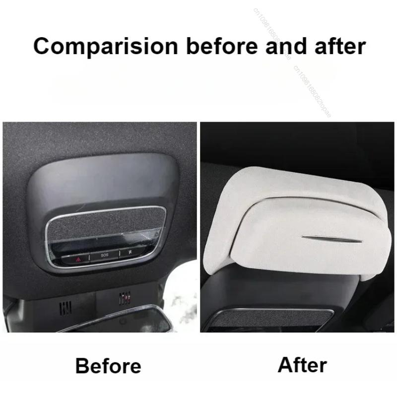 Per Xpeng G6 2025 2024 Scatola Portaocchiali per Auto Suede Custodia per Occhiali da Sole Tetto Apribile Portaoggetti per Occhiali Accessori Interni Auto