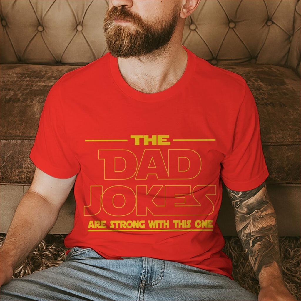 Retro Comfort The Dad Jokes Tshirt Fathers Day Shirt Funny Daddy Tees Papa Birthday Gift Cool Dad Crewneck Unisex Tshirts