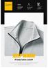 2024 Men's Solid Color Stand Collar Zipper Jacket - Versatile, Fashionable Spring/Autumn Casual Wear for Youth and Dads.