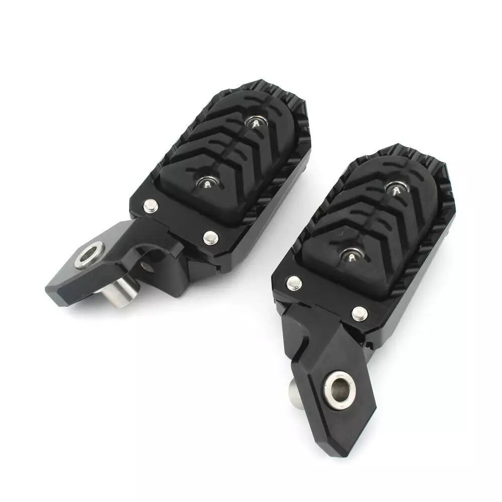Black Adjustable Foot Pegs Footrest Pedal For Bmw R1200Gs R1250Gs Adventure