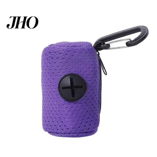 Durable Poop Bag Holder Pet Waste Dispenser Zipper Closing Crossed Drawers with Hanging Easy to Extract Garbage Bags Hook Trendy Convenient Dog Pickup