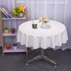 European Style Home Hotel Round Table Cloth Round Tea Table Thickened PVC Blend Waterproof Oil Resistant Washable Table Cloth