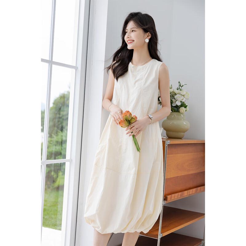 MOKANA Urban Casual Sleeveless A-line Midi Dress MKNJD3391