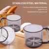 Flour Sifter with Hand Press Stainless Steel Double Layers Sieve Baking Sieve Cup Kitchen Baking Tool