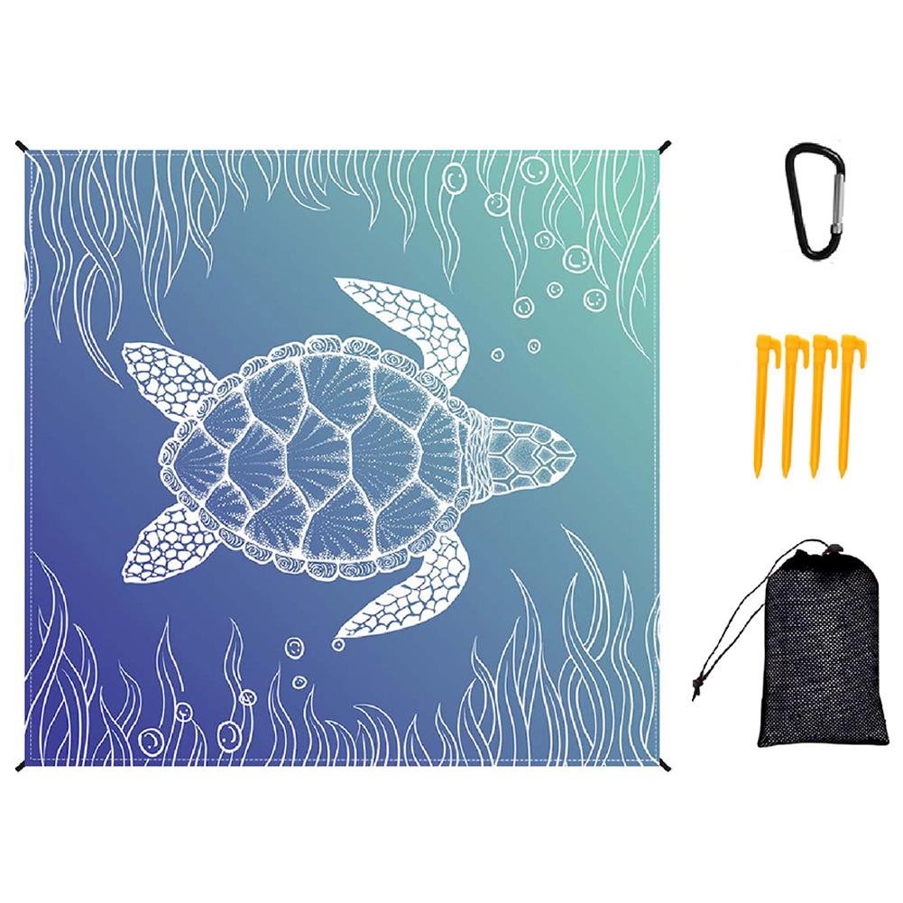 Beach Blanket Sandproof Beach Mat Quick Drying Waterproof Camping Mat Multifunctional Lightweight for Travel Camping Hiking