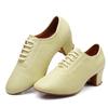 Scarpe da ballo in pelle con fondo morbido da interno per donna, da donna, moderne, Jazz, Latine, Sneakers traspiranti, da ballo, fitness, sportive da donna