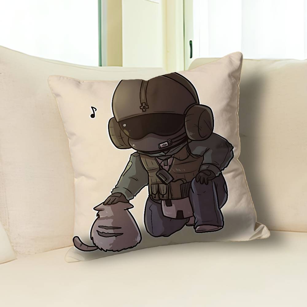 Game R-RainbowsS-S Six Anime Celebrity Merchandise All-Match Printed Pillow Case Sofa Car Office Room Decoration Protector