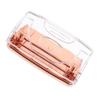 Rose Gold Hole Puncher Durable Aluminum Alloy Ergonomic Portable Paper Puncher Office Planner Accessory Drawing Storage