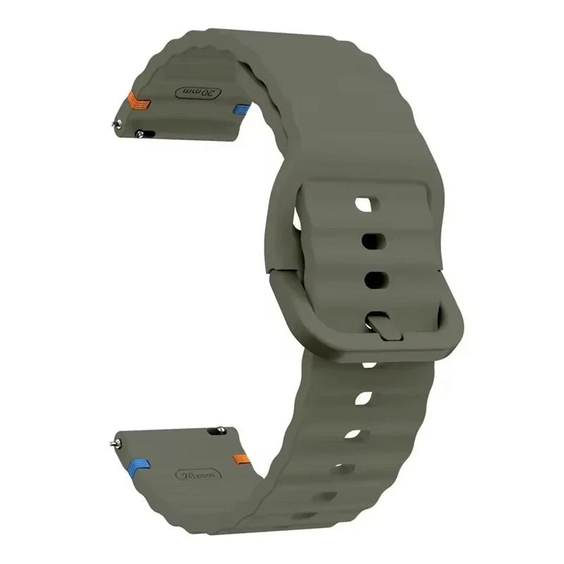 22mm 20mm Silikonarmband für Samsung Galaxy Watch 7 6 5 4 44mm 40mm 6 Classic Active 2 Sportarmband für Huawei Gt Uhrenarmband