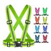 2/1PC Outdoor Night Walking Safety Vests Highlight Adjustable Lightweight Reflective Vest Biking Safety Strap Waterproof Running