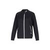 Printed Logo V-Neck Raglan Long Sleeve Jacket Women Jacket Black DM7333